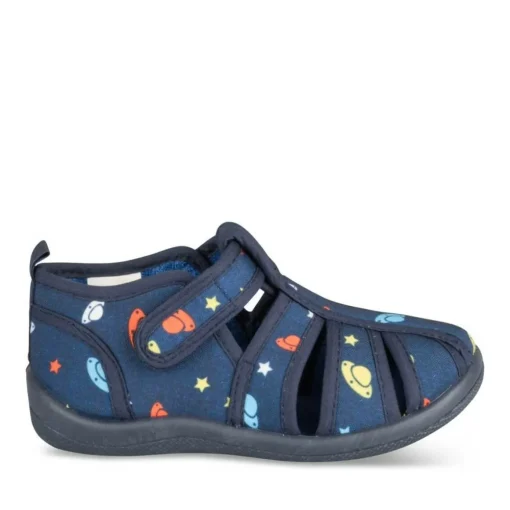 Chaussons MARINE Garçon Motif Uni Scratch