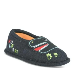 Chaussons MARINE Garçon Motif Dinosaure A Enfiler