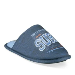 Chaussons MARINE Garçon Motif Uni A Enfiler