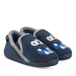 Chaussons MARINE Garçon Motif Uni A Enfiler