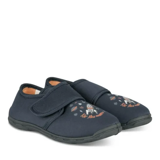 Chaussons MARINE Garçon Motif Uni Scratch