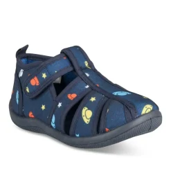 Chaussons MARINE Garçon Motif Uni Scratch