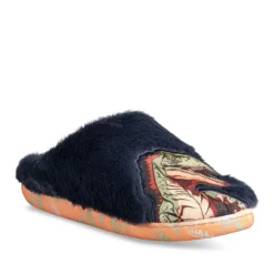 Chaussons MARINE Garçon Motif Dinosaure A Enfiler