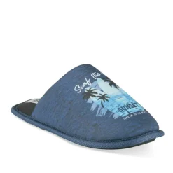 Chaussons MARINE Garçon Motif Uni A Enfiler