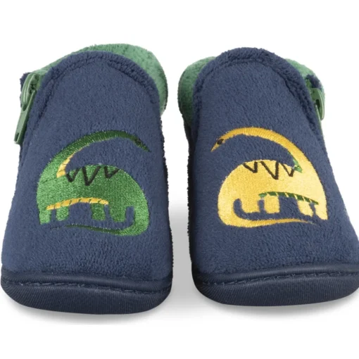 Chaussons MARINE Garçon Motif Animal Fermeture éclair
