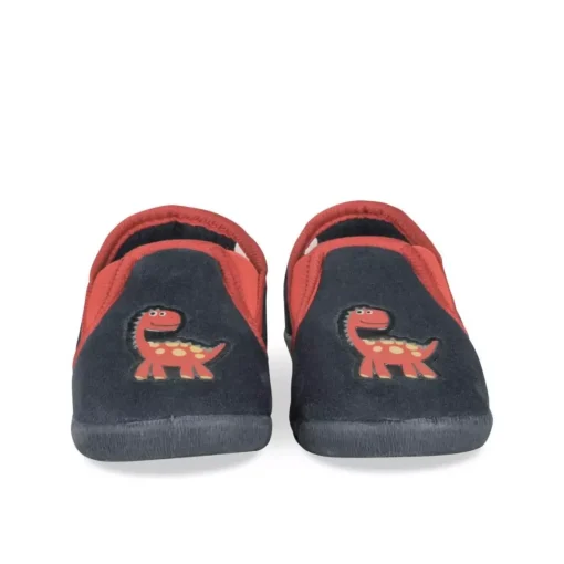 Chaussons MARINE Garçon Motif Dinosaure A Enfiler