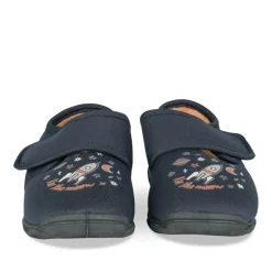 Chaussons MARINE Garçon Motif Uni Scratch