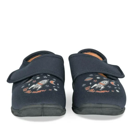 Chaussons MARINE Garçon Motif Uni Scratch