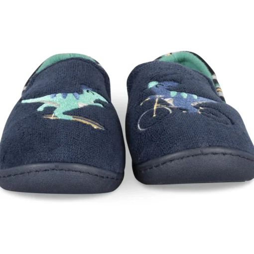 Chaussons MARINE Garçon Motif Animal A Enfiler