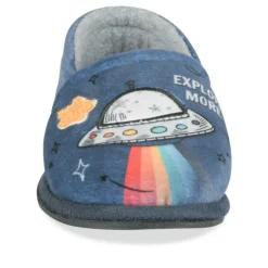 Chaussons MARINE Garçon Motif Uni A Enfiler
