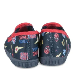 Chaussons MARINE Garçon Motif Multicolore A Enfiler