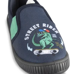 Chaussons MARINE Garçon Motif Dinosaure A Enfiler