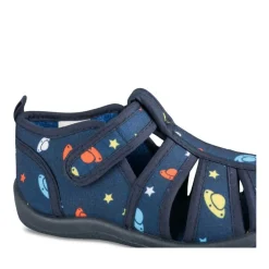Chaussons MARINE Garçon Motif Uni Scratch