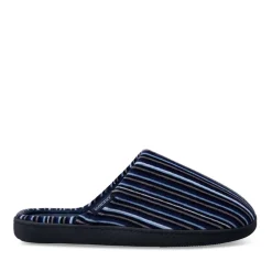Chaussons MARINE Homme Motif Rayures A Enfiler