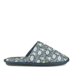 Chaussons MARINE Homme Motif Uni A Enfiler