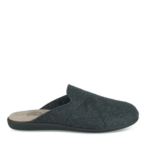 Chaussons MARINE Homme Motif Uni A Enfiler