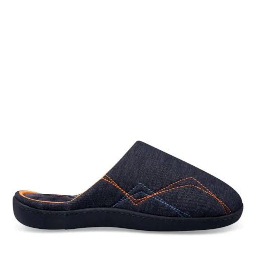 Chaussons MARINE Homme Motif Uni A Enfiler