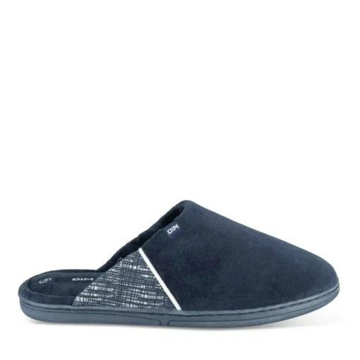 Chaussons MARINE Homme Motif Uni A Enfiler