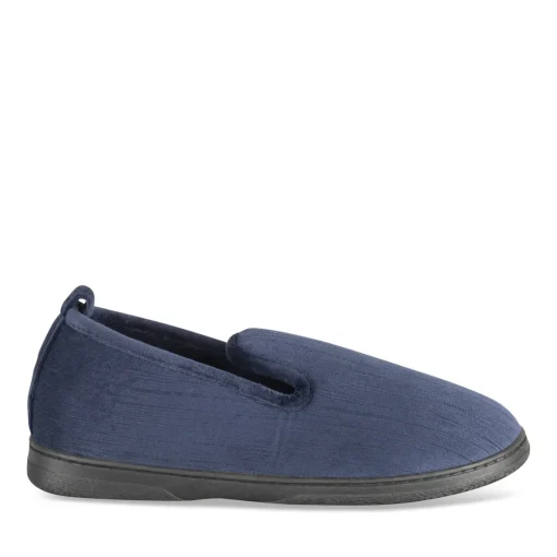 Chaussons MARINE Homme Motif Uni A Enfiler