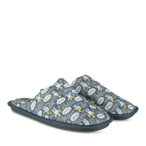 Chaussons MARINE Homme Motif Uni A Enfiler