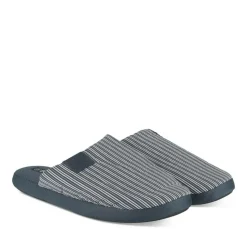 Chaussons MARINE Homme Motif Rayures A Enfiler