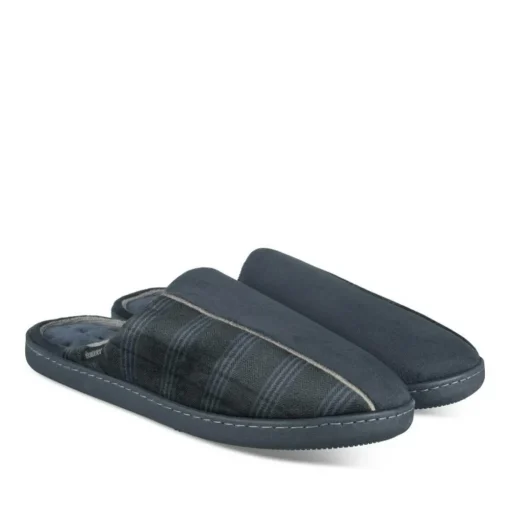 Chaussons MARINE Homme Motif Uni A Enfiler
