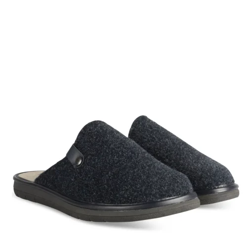 Chaussons MARINE Homme Motif Uni A Enfiler