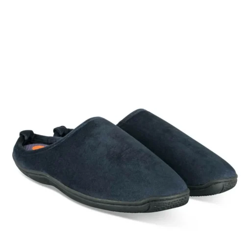 Chaussons MARINE Homme Motif Uni A Enfiler