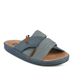 Chaussons MARINE Homme Motif Uni A Enfiler