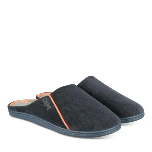 Chaussons MARINE Homme Motif Uni A Enfiler