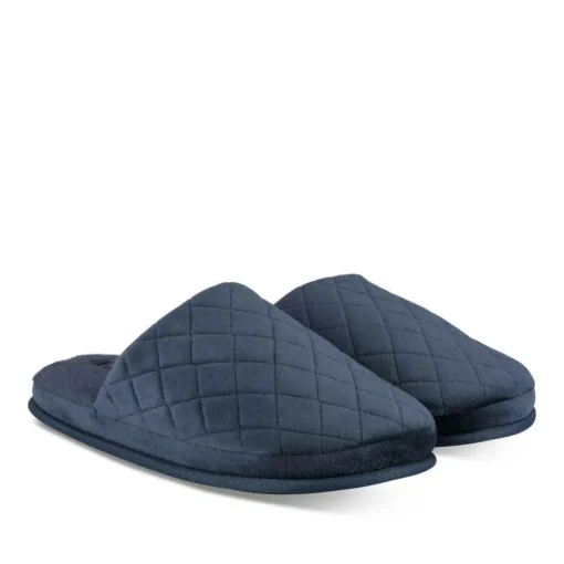 Chaussons MARINE Homme Motif Uni A Enfiler