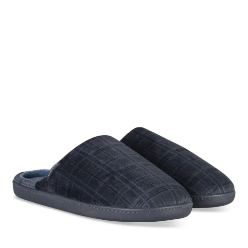 Chaussons MARINE Homme Motif Uni A Enfiler