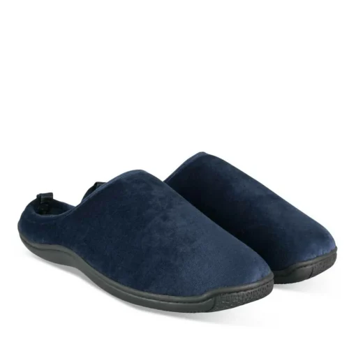 Chaussons MARINE Homme Motif Uni A Enfiler