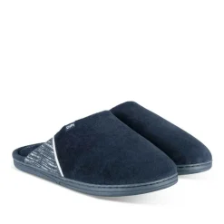 Chaussons MARINE Homme Motif Uni A Enfiler