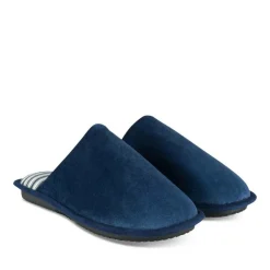 Chaussons MARINE Homme Motif Uni A Enfiler