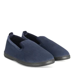 Chaussons MARINE Homme Motif Uni A Enfiler