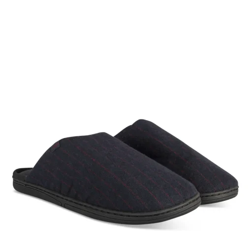 Chaussons MARINE Homme Motif Uni A Enfiler
