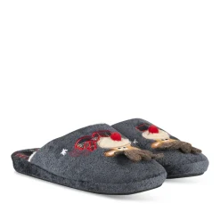 Chaussons MARINE Homme Motif Uni A Enfiler