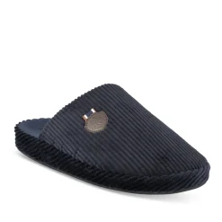 Chaussons MARINE Homme Motif Uni A Enfiler