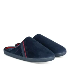 Chaussons MARINE Homme Motif Uni A Enfiler