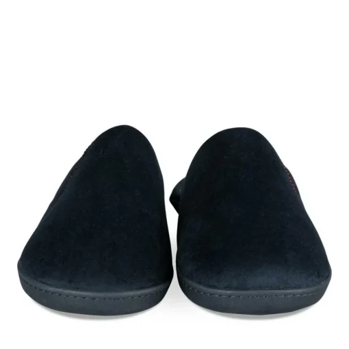 Chaussons MARINE Homme Motif Uni A Enfiler
