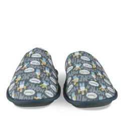 Chaussons MARINE Homme Motif Uni A Enfiler