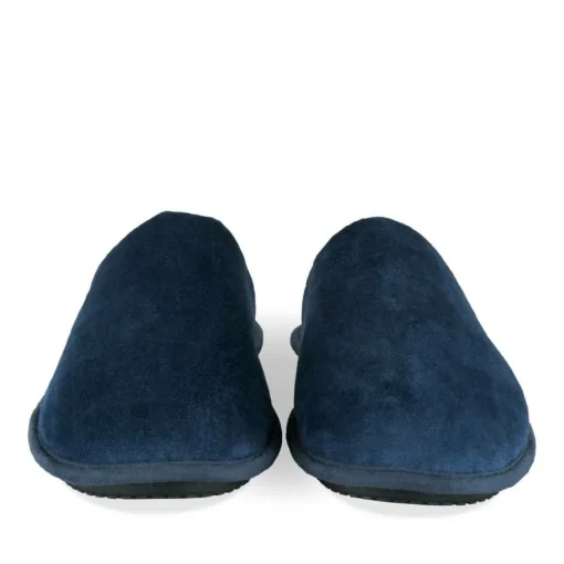 Chaussons MARINE Homme Motif Uni A Enfiler