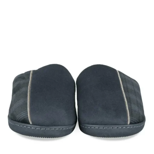 Chaussons MARINE Homme Motif Uni A Enfiler
