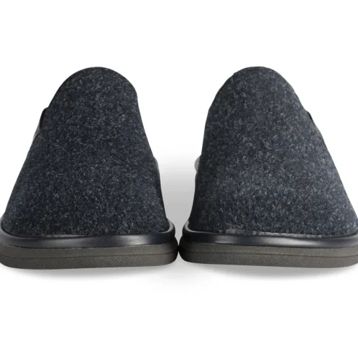 Chaussons MARINE Homme Motif Uni A Enfiler