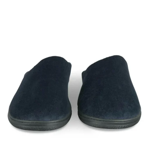Chaussons MARINE Homme Motif Uni A Enfiler