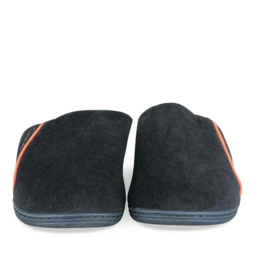Chaussons MARINE Homme Motif Uni A Enfiler