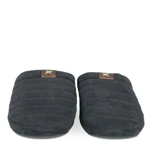 Chaussons MARINE Homme Motif Uni A Enfiler