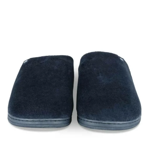 Chaussons MARINE Homme Motif Uni A Enfiler
