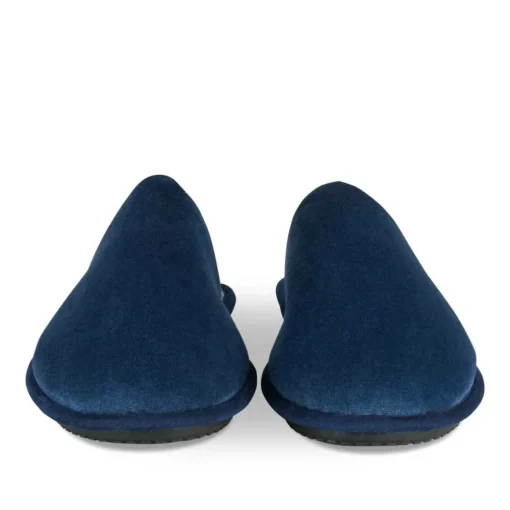 Chaussons MARINE Homme Motif Uni A Enfiler